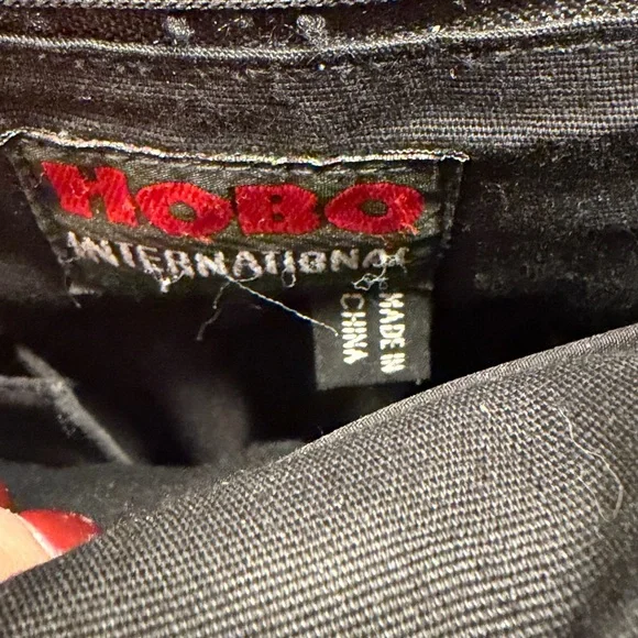 HOBO International RARE Vintage 2000’s Y2K 3-in-1 Black Leather Convertible Tote - Picture 3 of 13